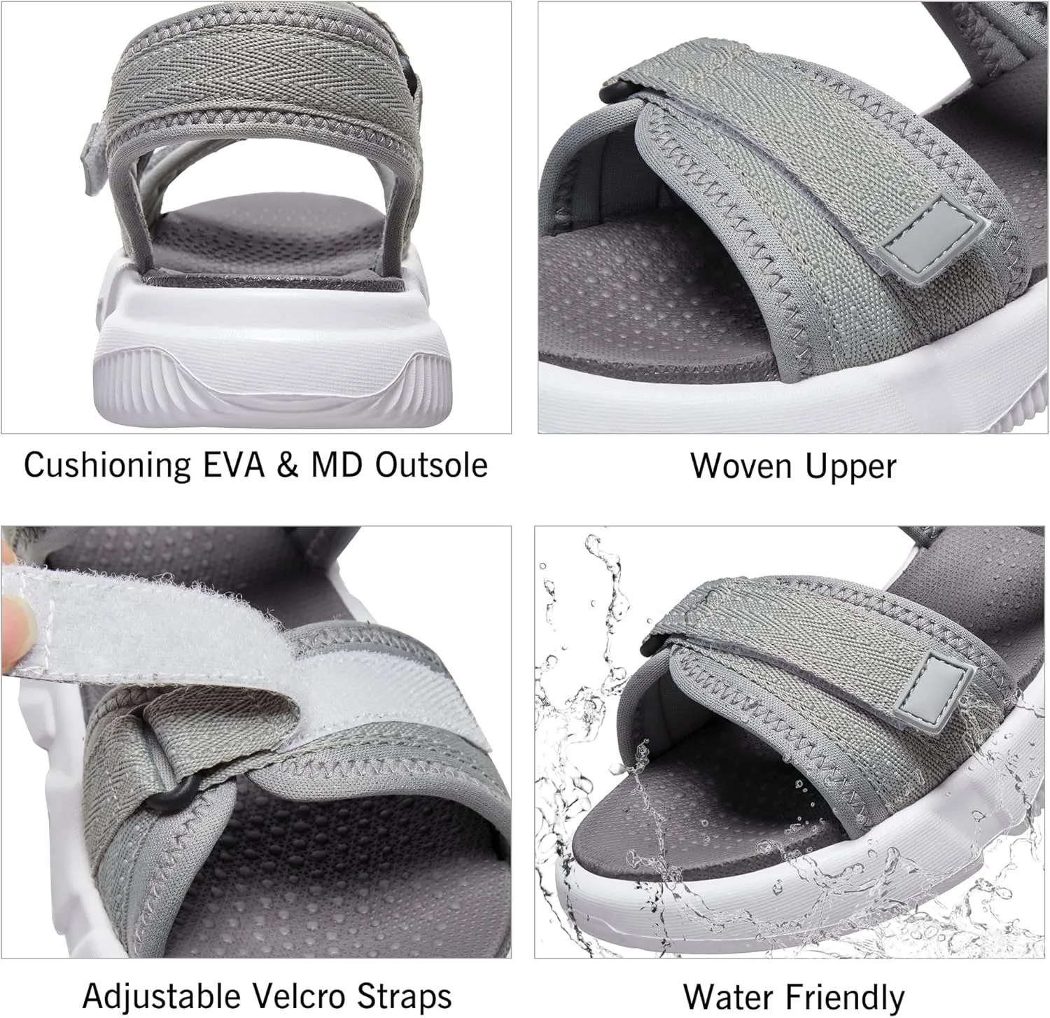 CAMELSPORTS Women Walking Sandals Summer Athletic Sandals Sport Water Shoes Beach for Casual Travel Outdoor