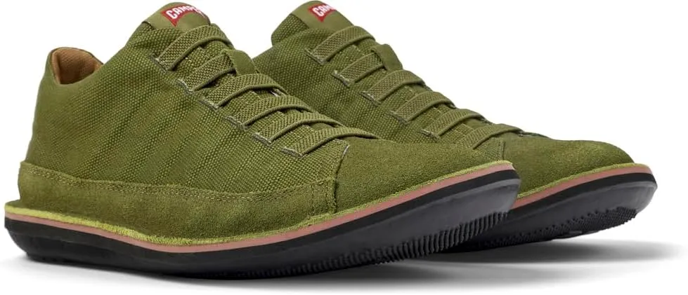 Camper Beetle Basket Bootie Casual Shoes for Men - Ultra-Comfortable Leather and Textile Men’s Shoes with Breathable Lining & Lightweight EVA Outsoles