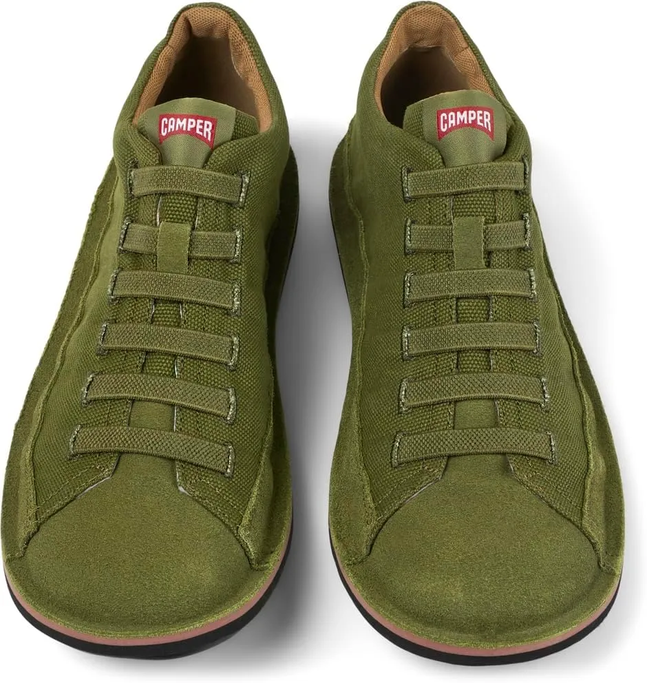 Camper Beetle Basket Bootie Casual Shoes for Men - Ultra-Comfortable Leather and Textile Men’s Shoes with Breathable Lining & Lightweight EVA Outsoles