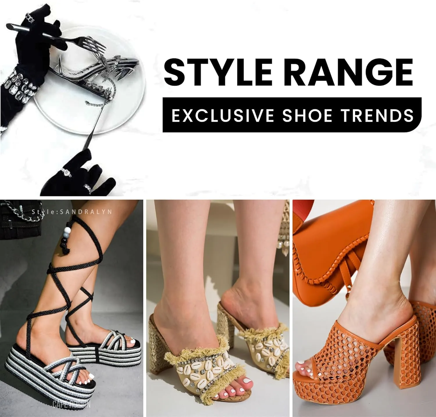Cape Robbin Women's Lace-Up Strappy Heeled Sandals - Square Open Toe High Heels for Party, Wedding, Dress Shoes - Elegant Transparent Design (Swag)