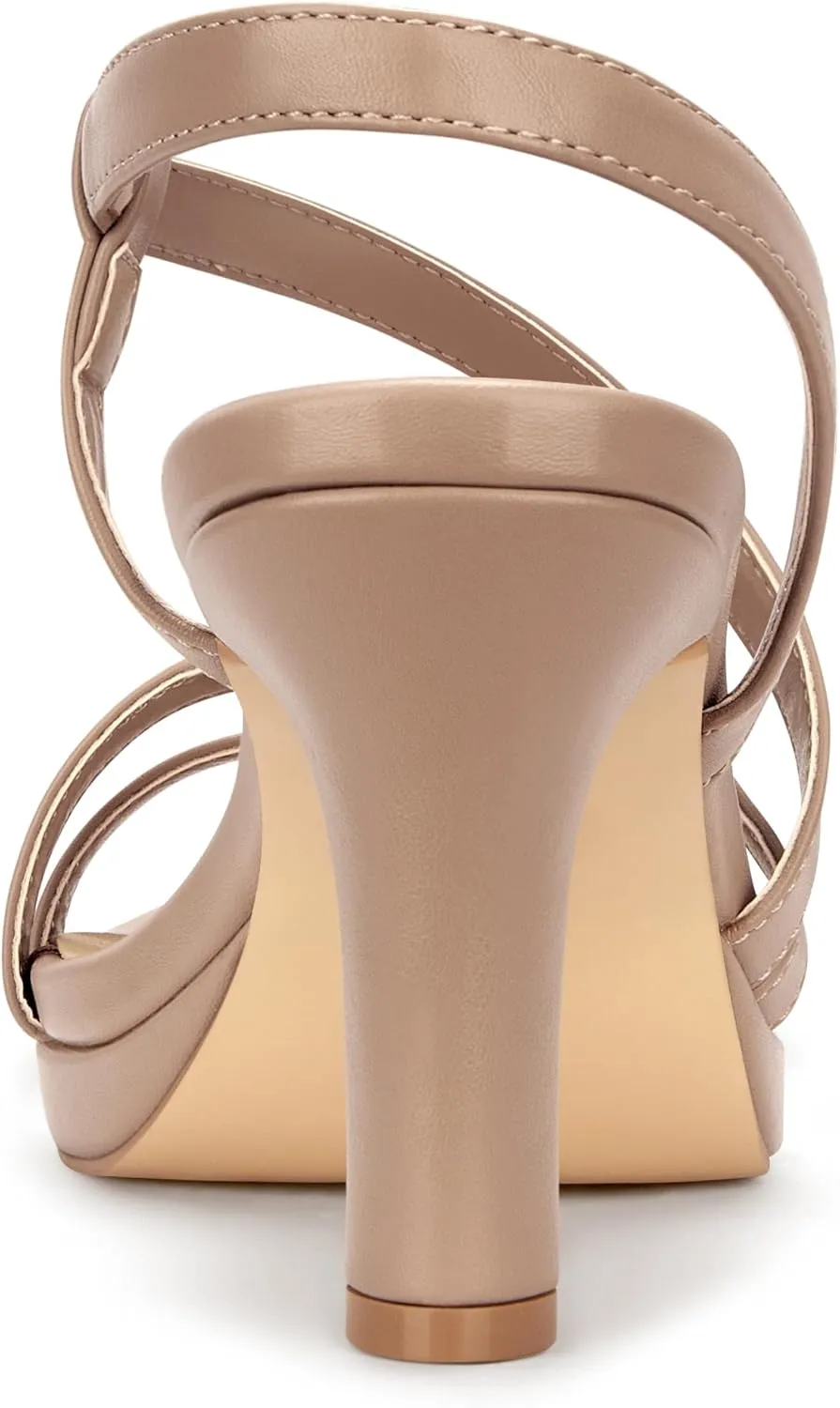 Carcuume Women's Strappy Platform Heeled Sandal,NATRACY-DD