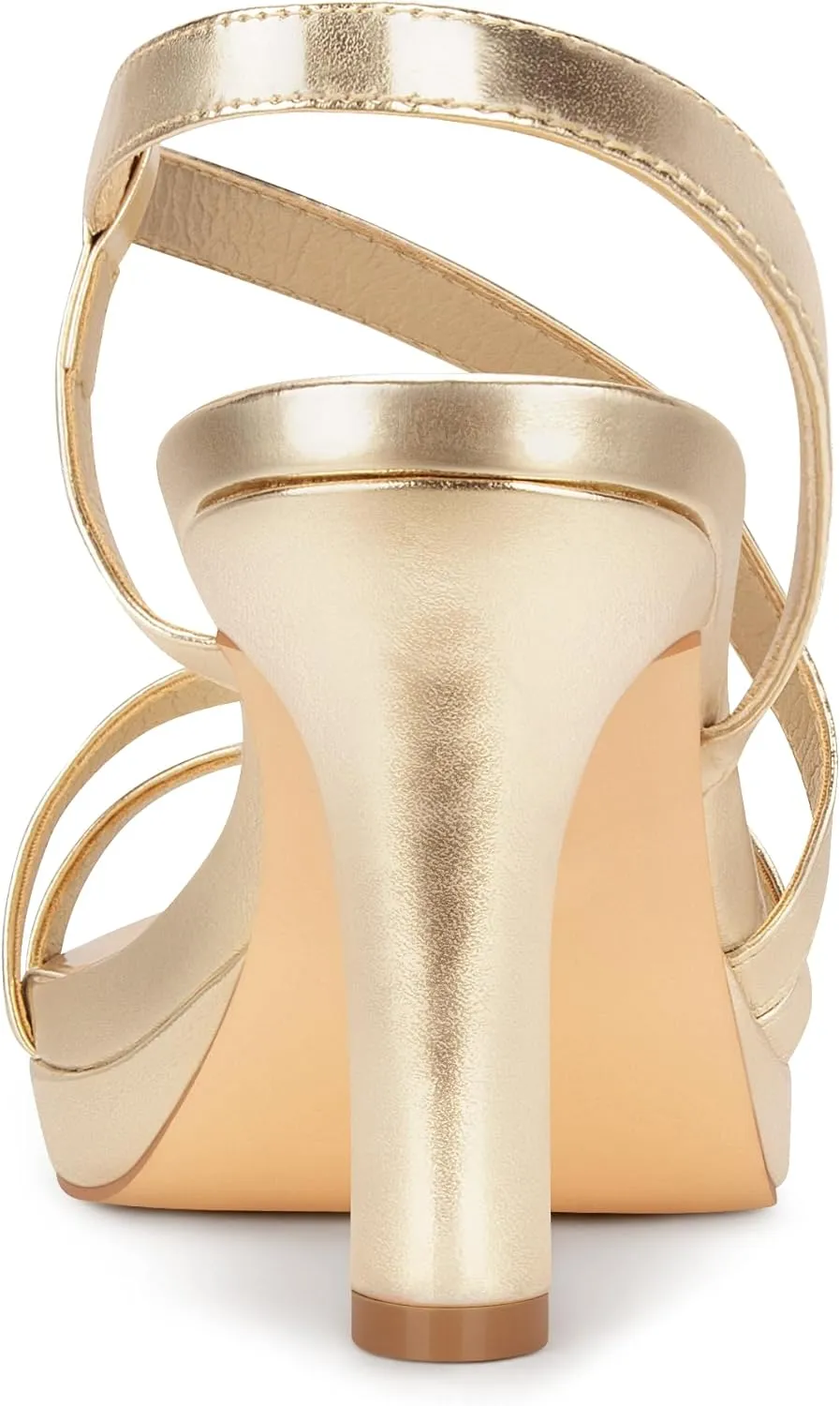 Carcuume Women's Strappy Platform Heeled Sandal,NATRACY-DD