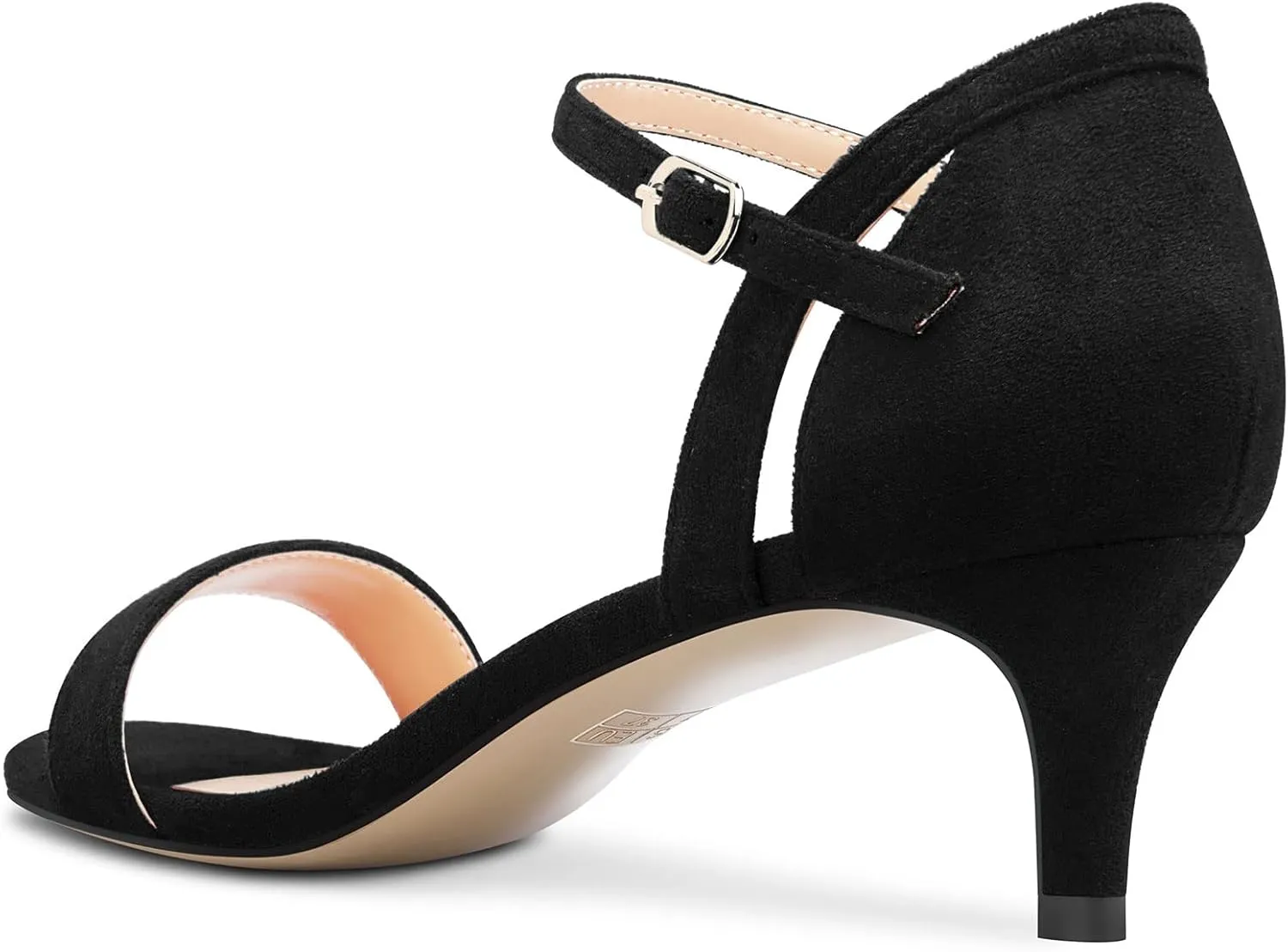Castamere Women Mid Heel Open Toe Ankle Strap Sandals Wedding Prom 2.0 Inches Heels