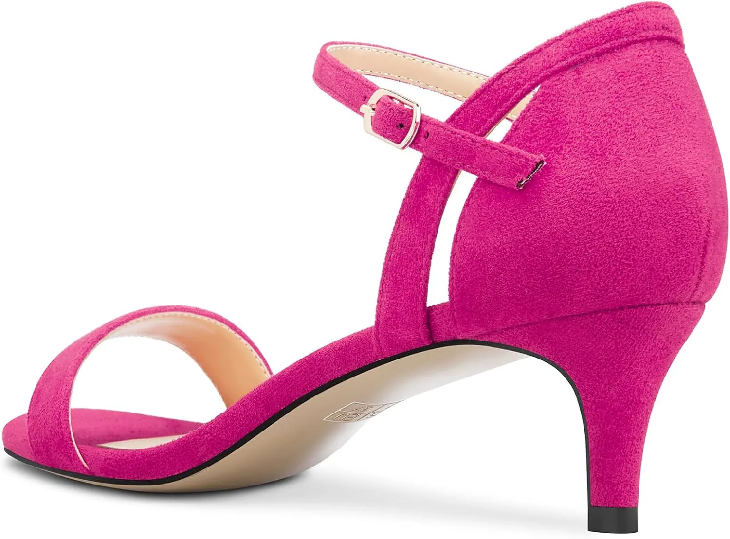 Castamere Women Mid Heel Open Toe Ankle Strap Sandals Wedding Prom 2.0 Inches Heels