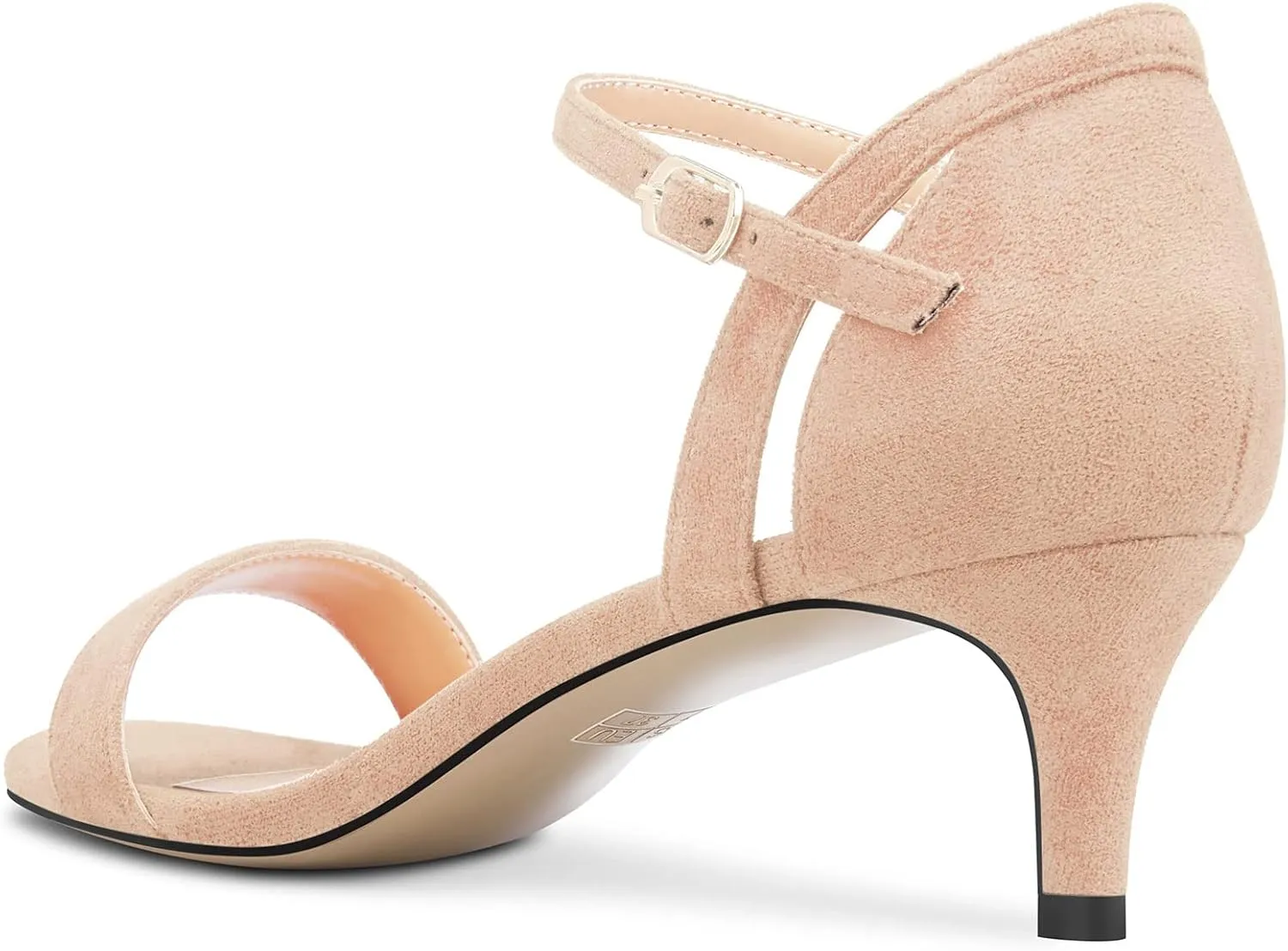 Castamere Women Mid Heel Open Toe Ankle Strap Sandals Wedding Prom 2.0 Inches Heels