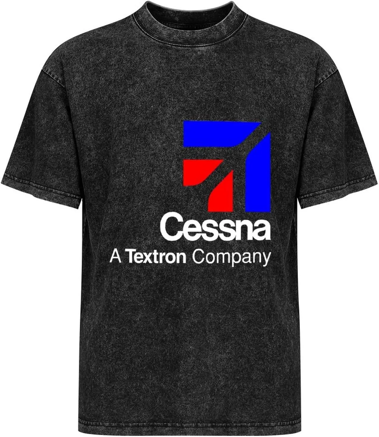 Cessna A Textron Company Black Mens T-Shirt Graphic Unisex Tee Shirt