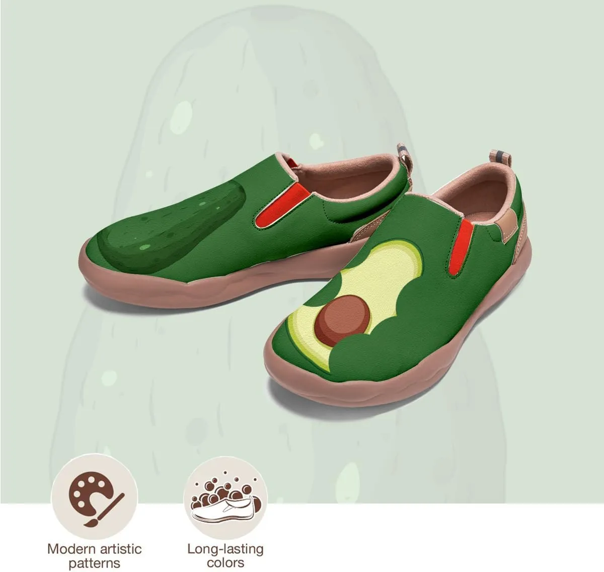 Child's Travel Shoes Boy Girl Slip On Loafers Casual Walking Comfort Abstract Art Painted Sneakers Kids