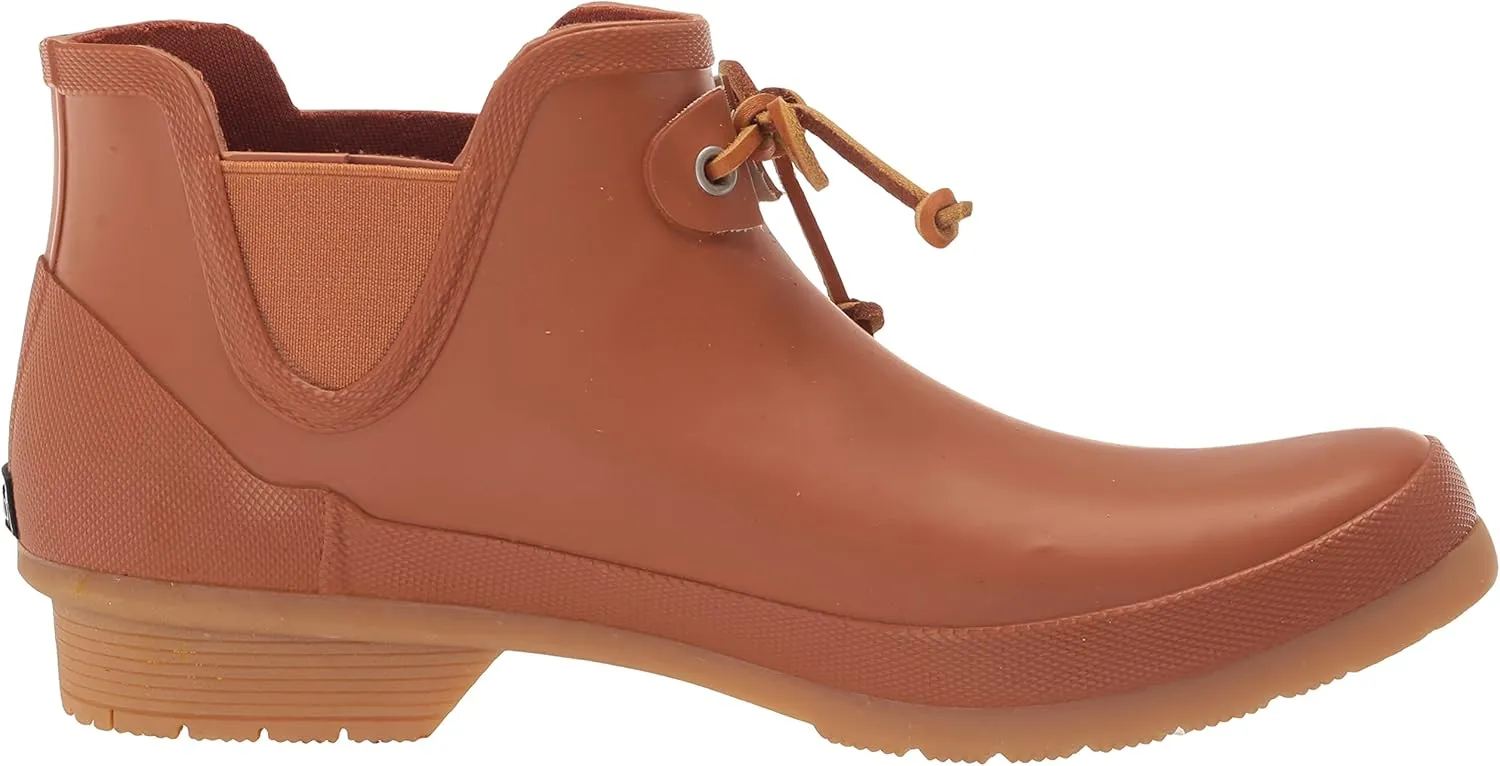 Chooka Women's Classic Tie Waterproof Bootie Rain Boot