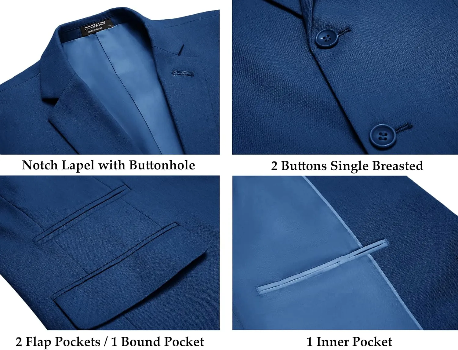 COOFANDY Men's 2 Piece Linen Suits Set Regular Fit Casual Lightweight Blazer Jacket and Pants