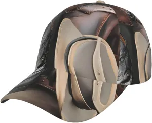 Cowboy Black Hat Western Boots Breathable mesh Baseball Cap, Outdoor Sports Sun hat, Suitable for Golf Travel Daily wear