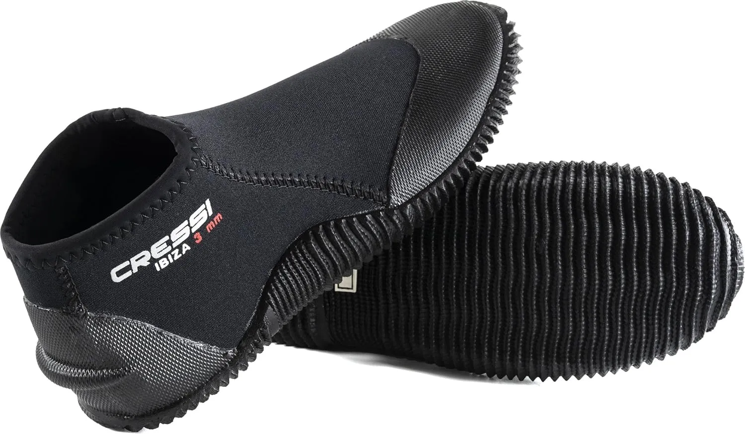 Cressi Adult Neoprene Diving Boots with Anti-Slip Rubber Sole for Water Sports-Ibiza 3mm