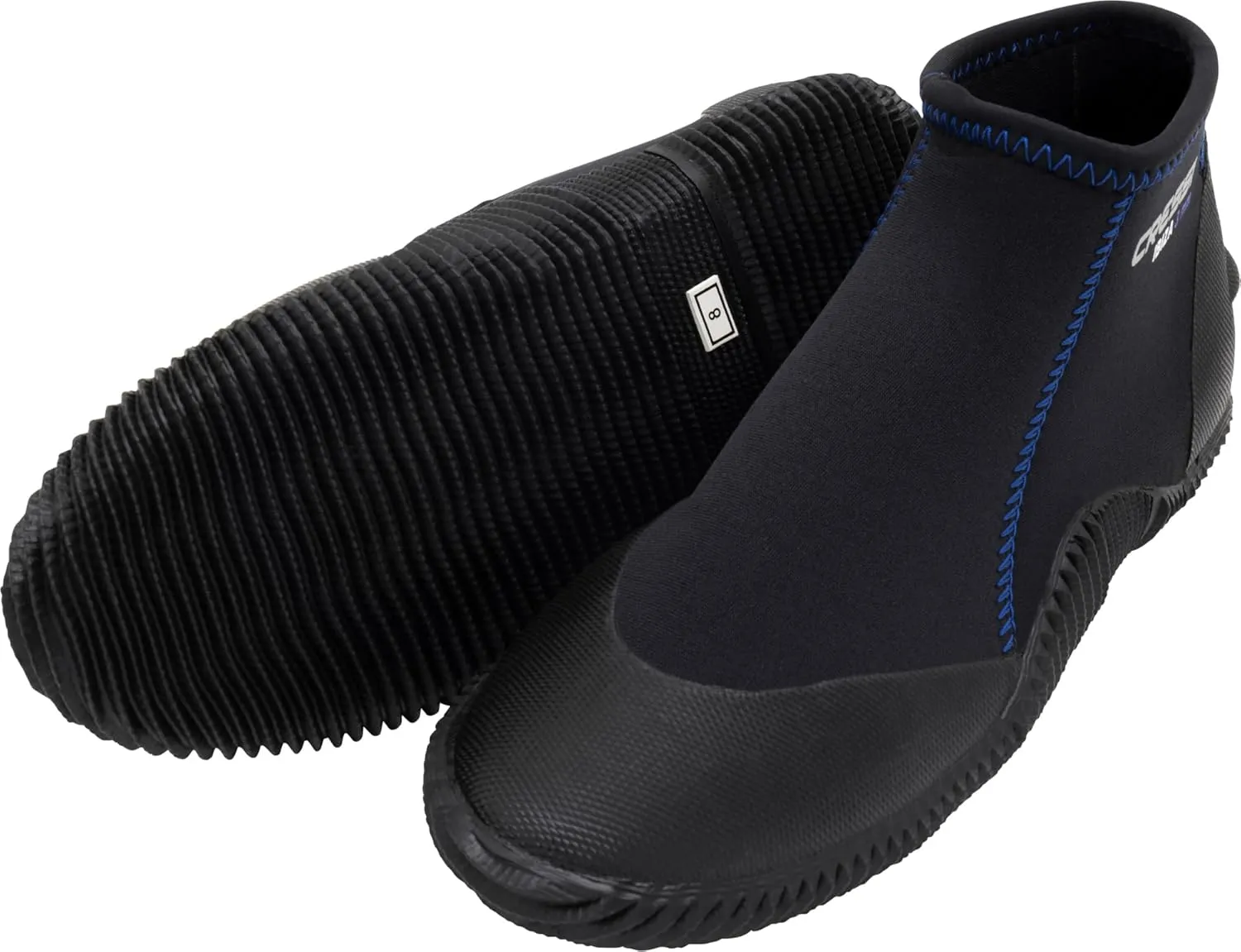 Cressi Adult Neoprene Diving Boots with Anti-Slip Rubber Sole for Water Sports-Ibiza 3mm