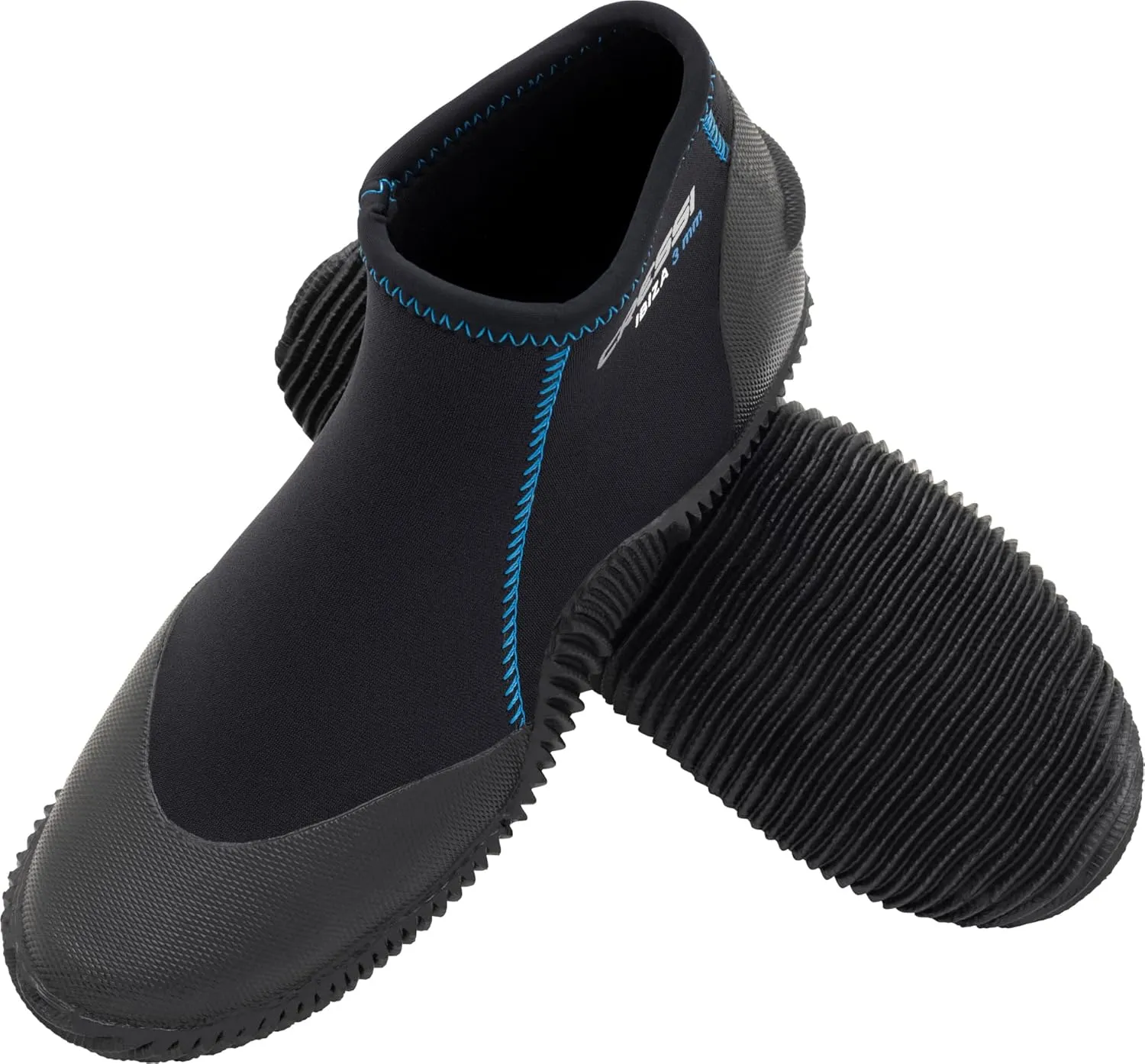 Cressi Adult Neoprene Diving Boots with Anti-Slip Rubber Sole for Water Sports-Ibiza 3mm