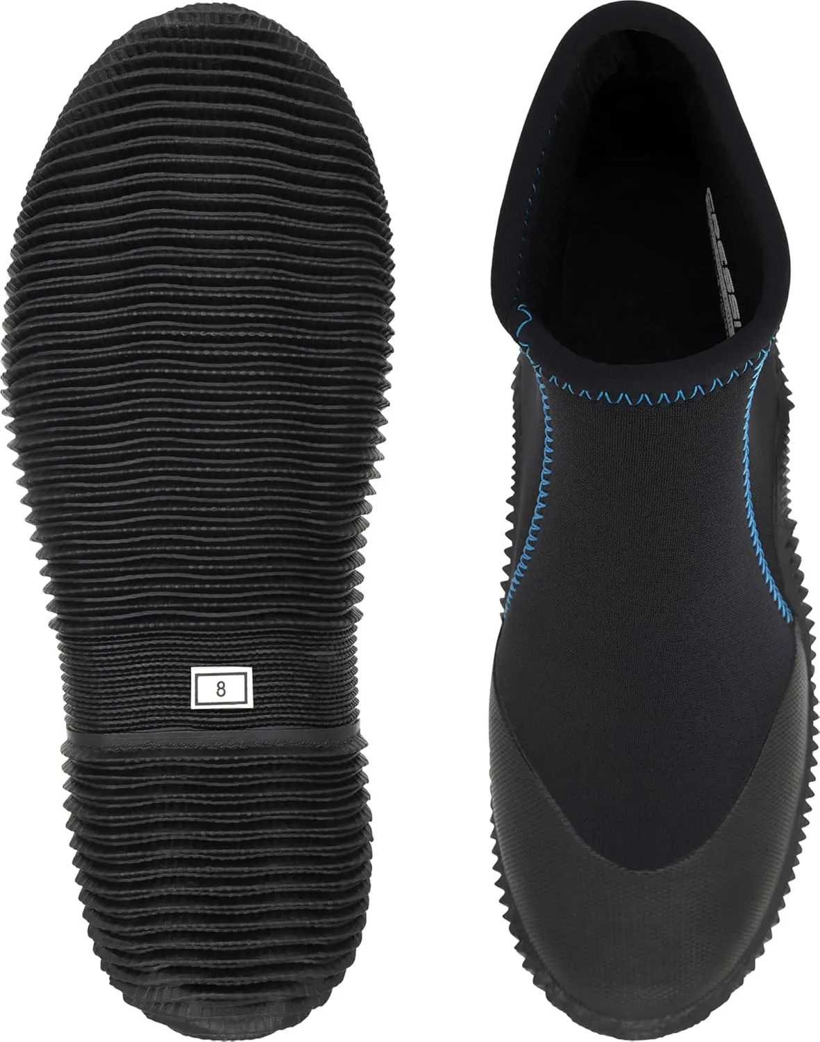 Cressi Adult Neoprene Diving Boots with Anti-Slip Rubber Sole for Water Sports-Ibiza 3mm