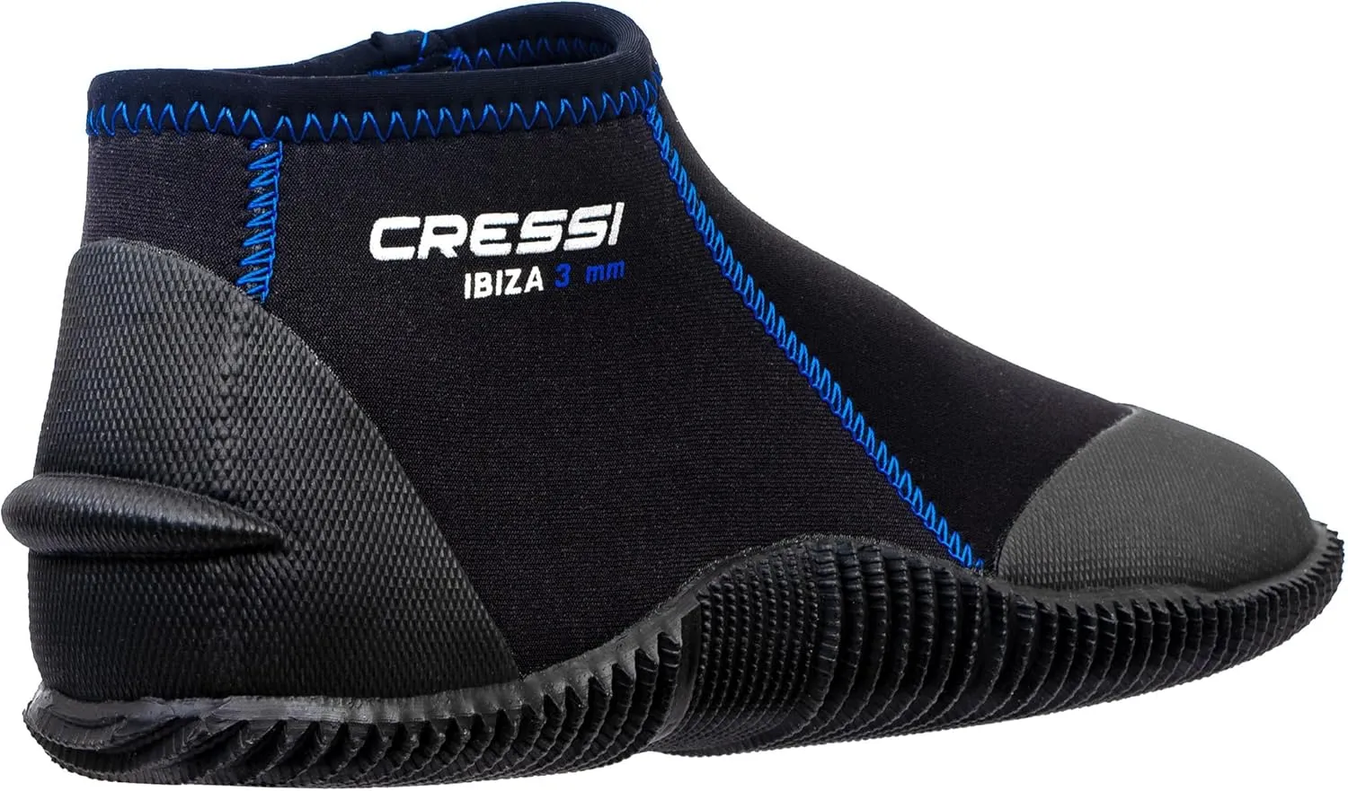 Cressi Adult Neoprene Diving Boots with Anti-Slip Rubber Sole for Water Sports-Ibiza 3mm