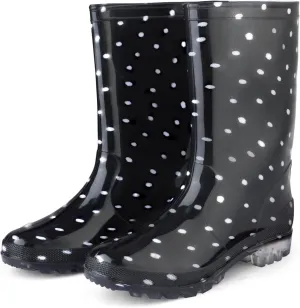 DaeRainy Women's Mid-calf Rain Boots Waterproof Non-slip for Gardens,Fishing,Farm,Outdoor Work Boots