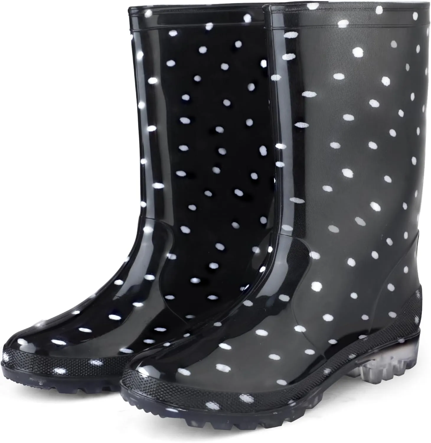 DaeRainy Women's Mid-calf Rain Boots Waterproof Non-slip for Gardens,Fishing,Farm,Outdoor Work Boots