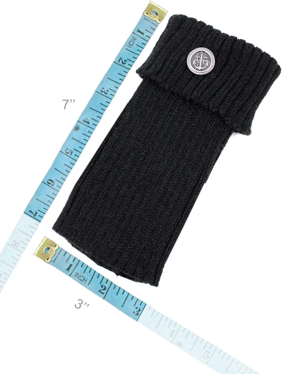 Dahlia Women's Leg Warmers & Boot Cuffs - Synthetic Wool, Cable Knit