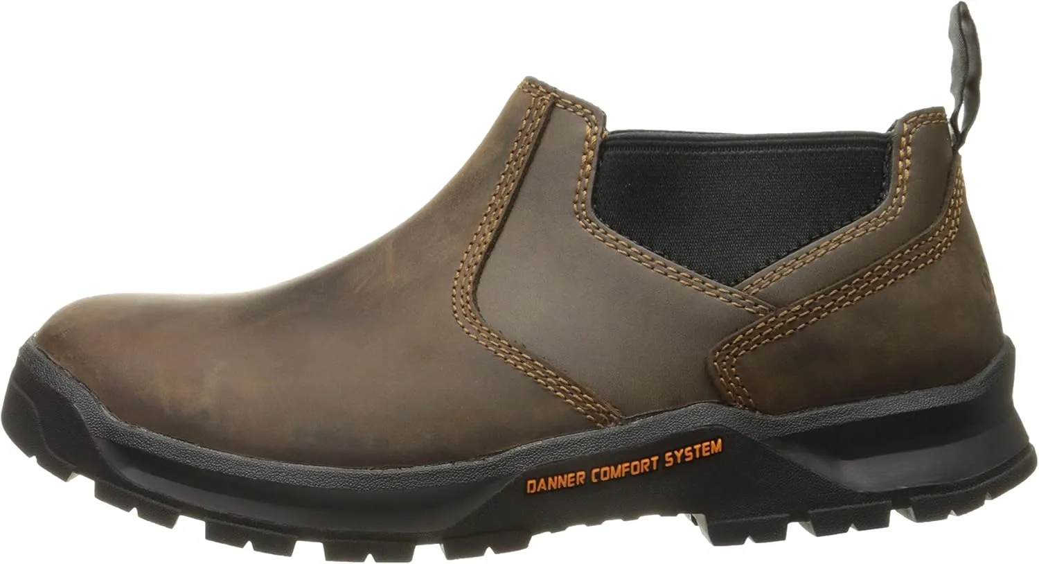 Danner Crafter Romeo Chelsea Work Boots for Men - Water-Resistant Leather, Arch Support Footbed, Mesh Liner, and Traction Outsole with Heel, EH Resistance