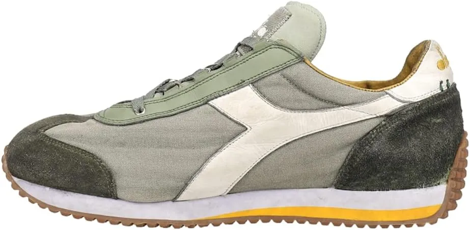 Diadora Mens Equip H Dirty Stone Wash Evo Lace Up Sneakers Shoes Casual - Green