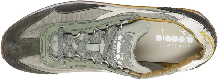 Diadora Mens Equip H Dirty Stone Wash Evo Lace Up Sneakers Shoes Casual - Green