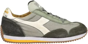 Diadora Mens Equip H Dirty Stone Wash Evo Lace Up Sneakers Shoes Casual - Green