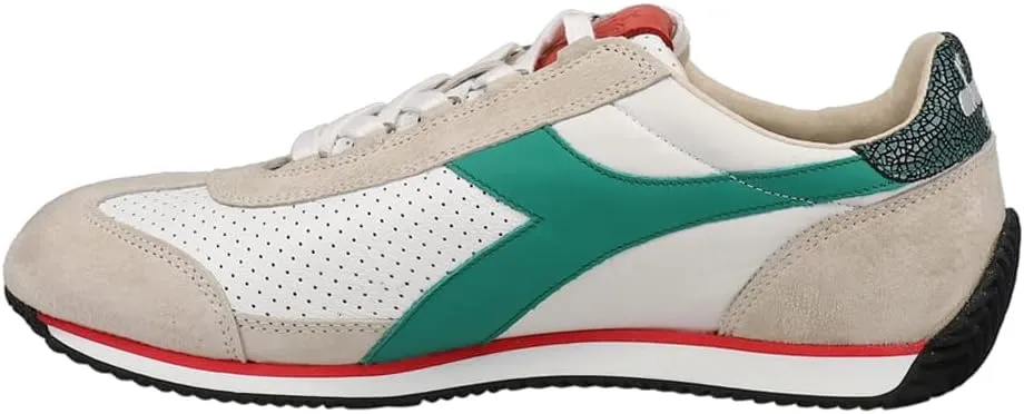 Diadora Mens Equipe Italia Lace Up Sneakers Shoes Casual - Green, Off White