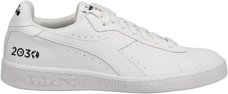 Diadora Mens Game L Low 2030 Lace Up Sneakers Shoes Casual - White