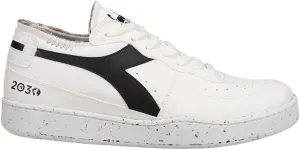 Diadora Mens Mi Basket Row Cut 2030 Lace Up Sneakers Shoes Casual - White - Size 10 M