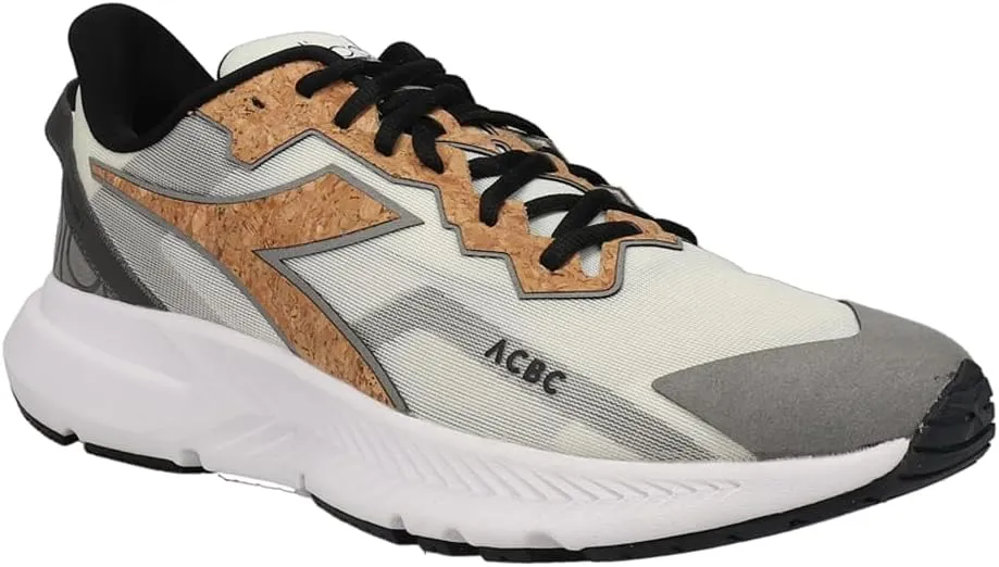 Diadora Mens Mythos Blushield Volo 3 X Acbc Running Sneakers Shoes - Grey, Off White
