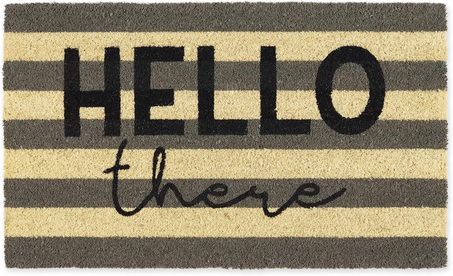DII Natural Coir Doormat, Decorative Hello Mat, 17x29, Hello There