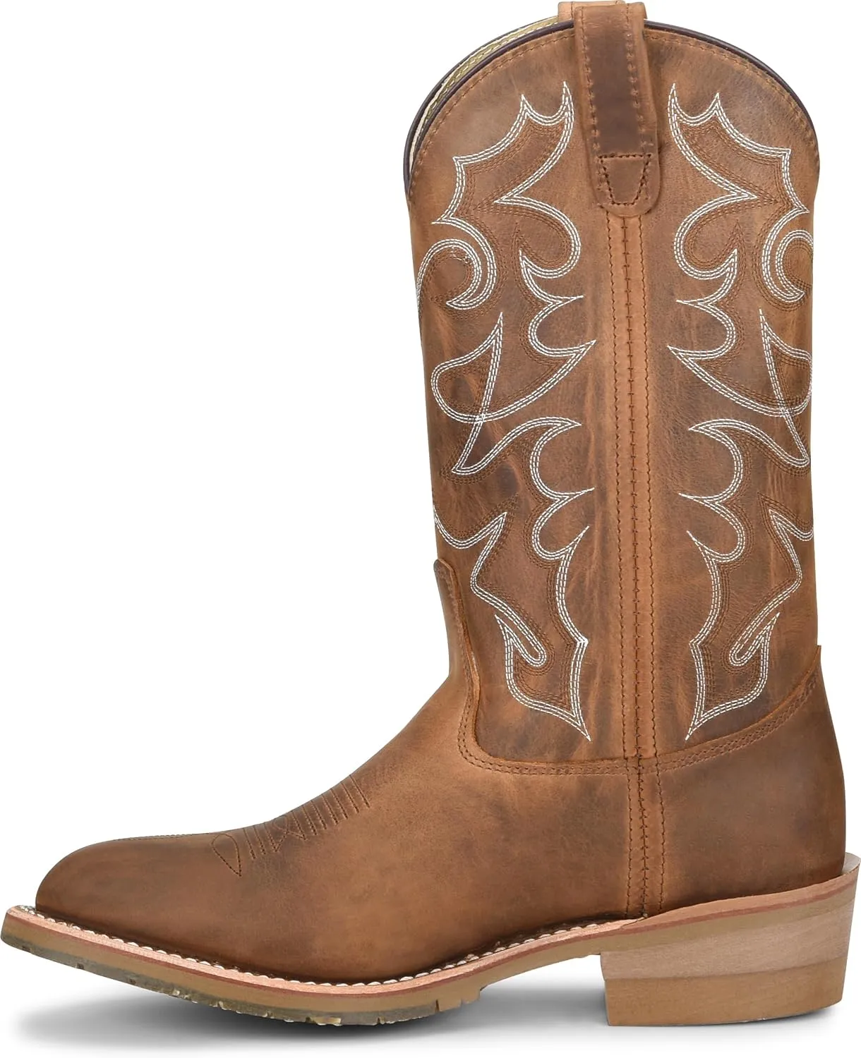 DOUBLE-H Dylan 12" Work Boots for Men - Old Town Folklore Leather, PermaFresh Cushioned Insole, Oil- and Slip-Resistant I.C.E. Outsole, Made in USA