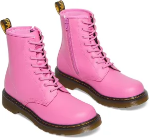 Dr. Martens Kid's Collection 1460 Lace Up Fashion Boot (Big Kid) - Boots for Kids - Leather Lining & Upper Thrift Pink 4 UK (US 5 Big Kid) M