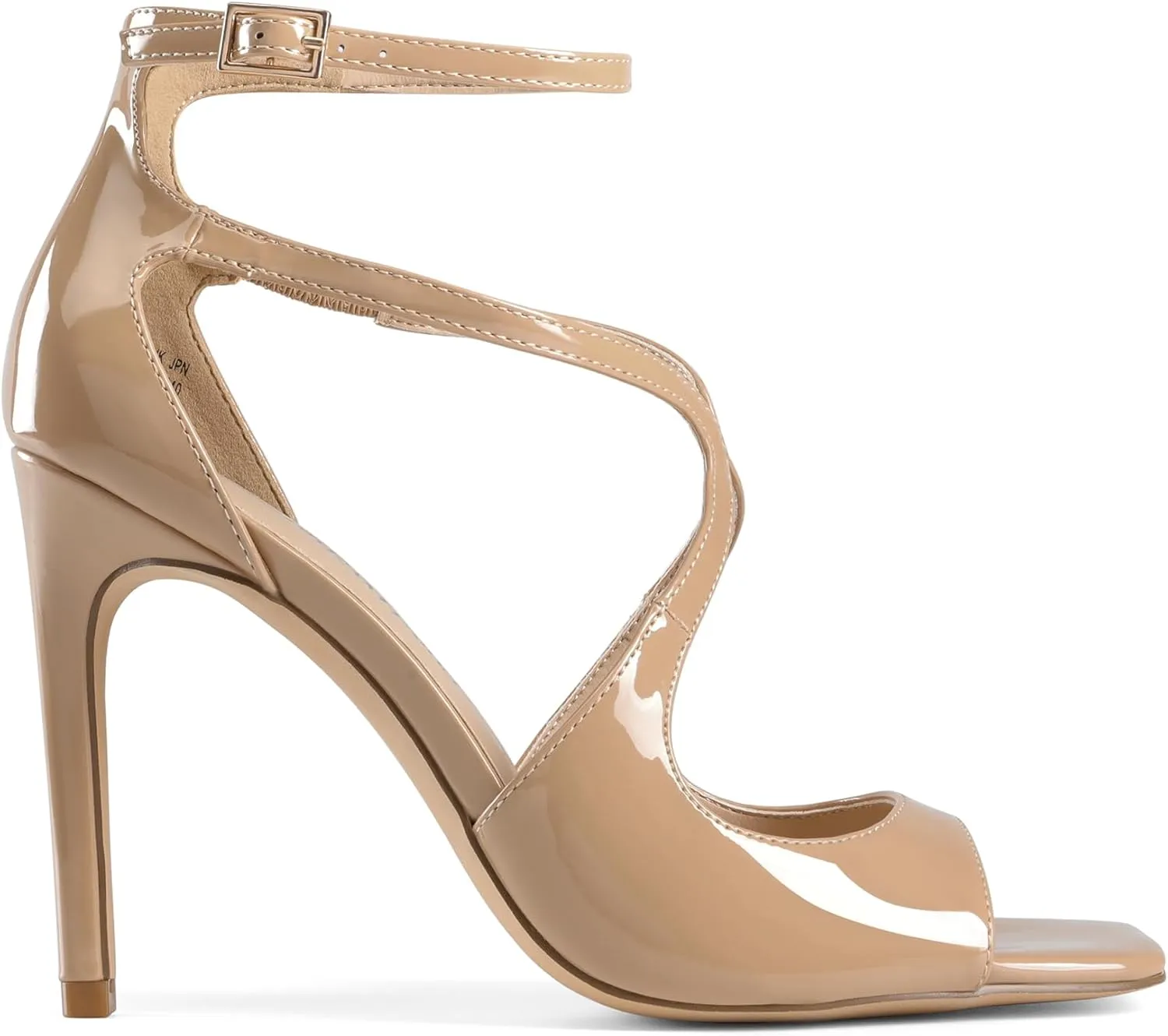 DREAM PAIRS Women's High Heels Sexy Cross Square Open Toe Strappy Dressy Sexy Stylish Stilettos Heels Sandals