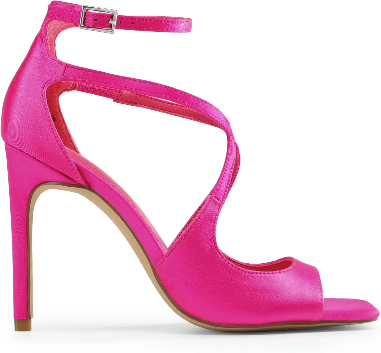 DREAM PAIRS Women's High Heels Sexy Cross Square Open Toe Strappy Dressy Sexy Stylish Stilettos Heels Sandals
