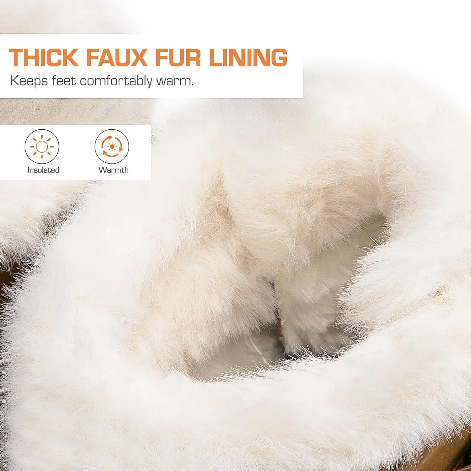 DREAM PAIRS Women's Snow Winter Boots Mid Calf Waterproof Warm Faux Fur Lined Lace Up Anti-slip Outdoor Duck Boots