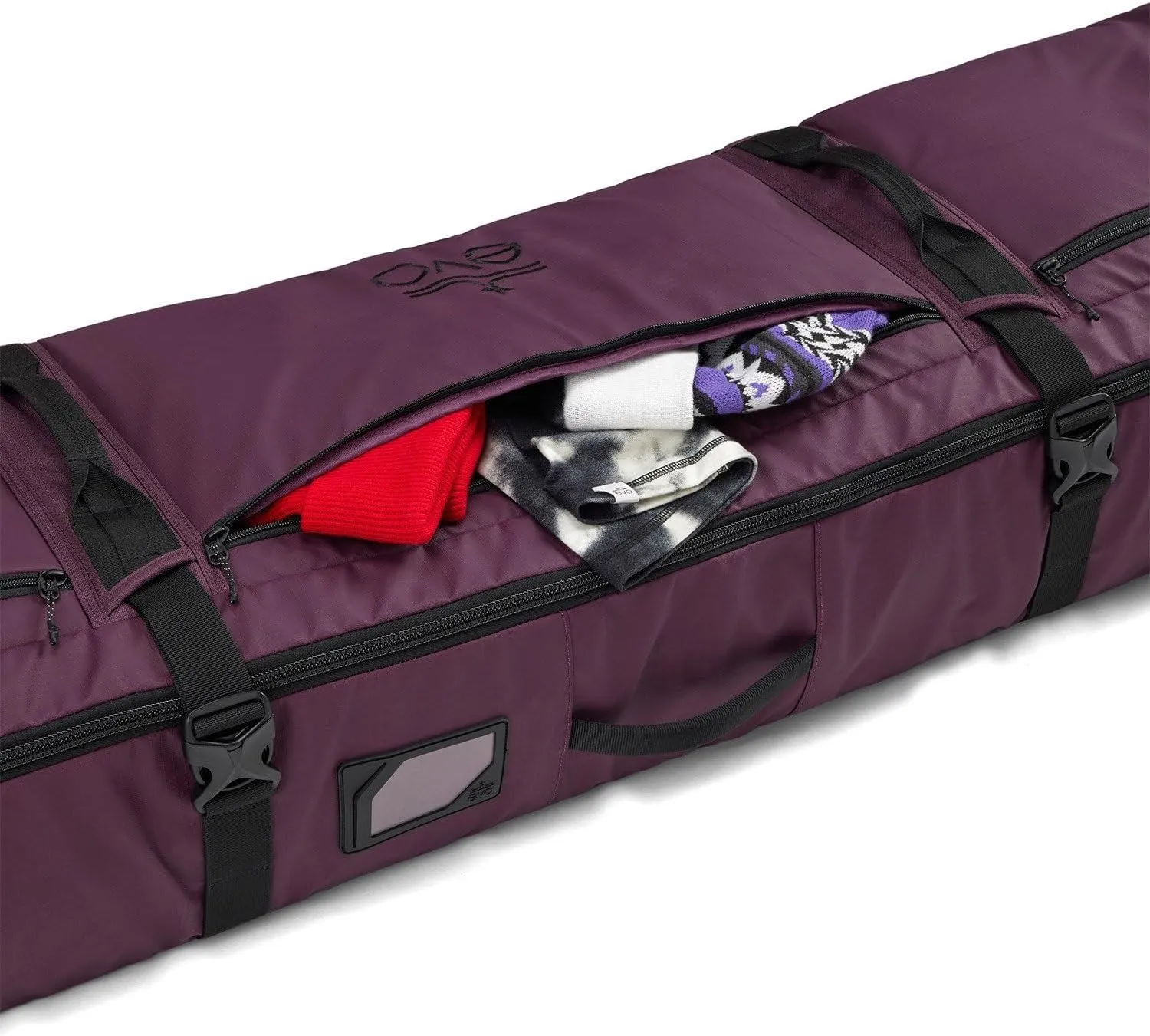 evo Deluxe Ski and Snowboard Roller Bag & Packing Cube - TSA Compliant - Holds Up to Two Setups, Any Combination of Skis, Snowboards, Bindings, Boots, Poles, and Gear