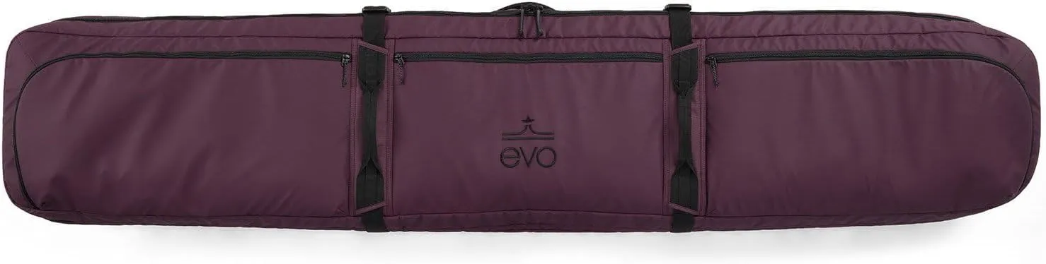 evo Deluxe Ski and Snowboard Roller Bag & Packing Cube - TSA Compliant - Holds Up to Two Setups, Any Combination of Skis, Snowboards, Bindings, Boots, Poles, and Gear