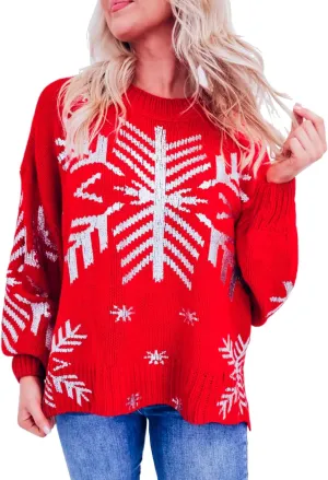 EXLURA Patterns Reindeer Ugly Christmas Sweater Jumper Pullover Tops