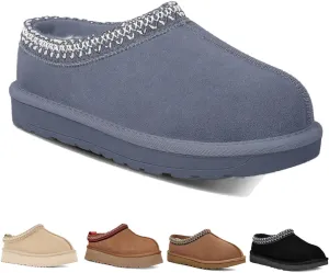 Fashion plush platform slippers for kids trend Mini Fleece Lined boots big kids Outdoor indoor slippers little kids Anti slip boots girl boys Short ankle boots Toddler