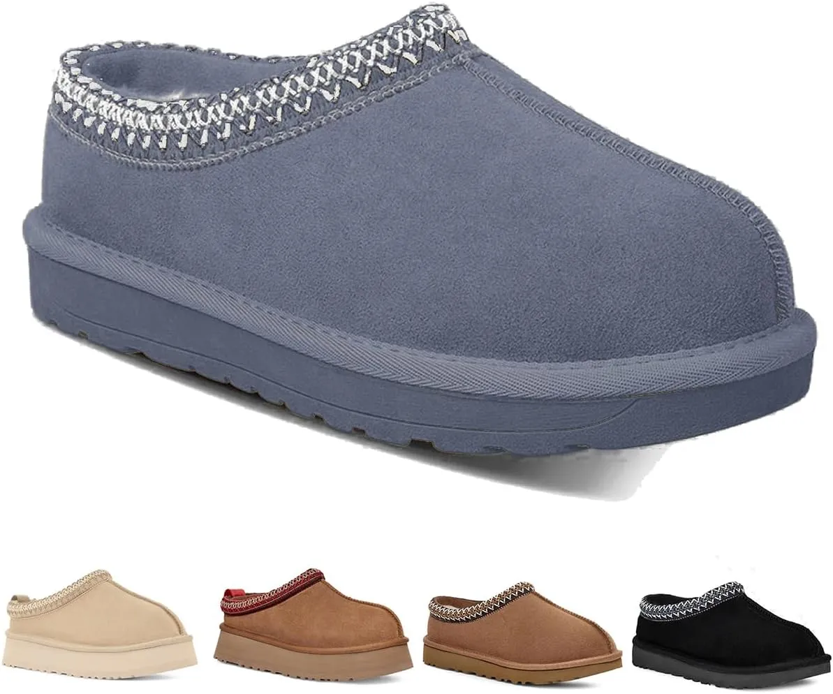 Fashion plush platform slippers for kids trend Mini Fleece Lined boots big kids Outdoor indoor slippers little kids Anti slip boots girl boys Short ankle boots Toddler