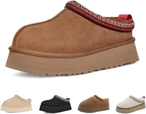 Fashion Winter Shaggy Platform Boots Children's Ankle Boots Little Kids Big Kids Wool Lined Slippers Girls Boys Warm Outdoor Indoor Home Anti-slip Trendy Mini Boots