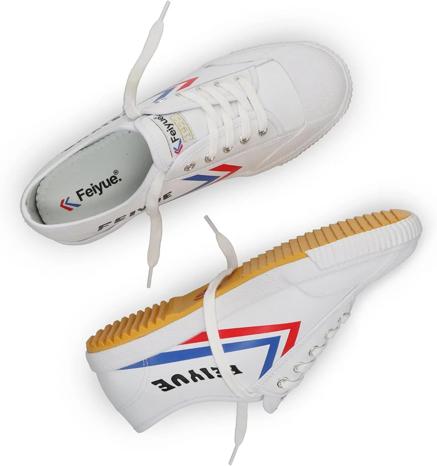 FEIYUE Fe Lo 1920 Vegan Leather or Recycled Canvas Training Shoes, Unisex Low Top Great Sneakers for Martial Arts, Parkour, Lifting, and Great for Every Day Casual Wear