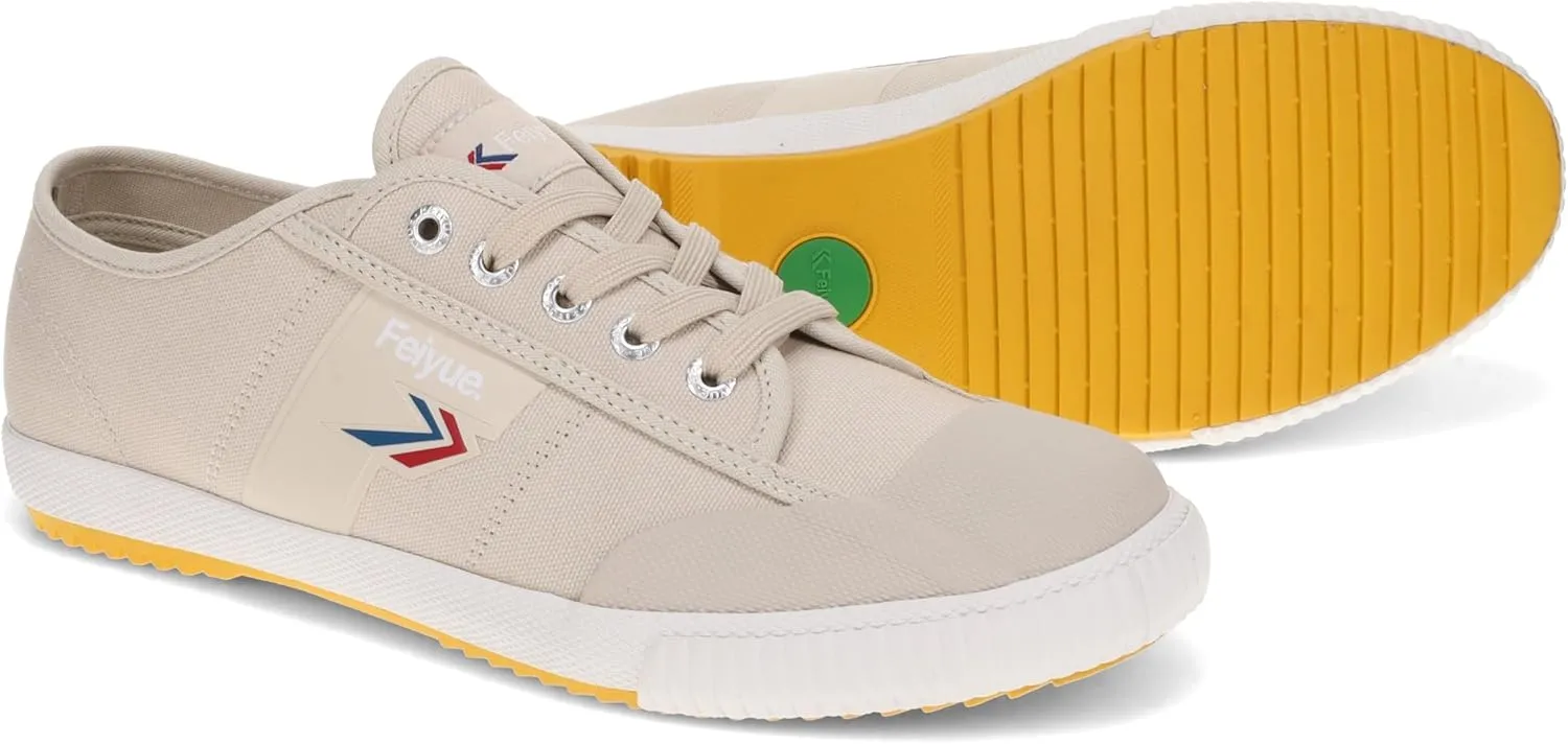 FEIYUE Fe Lo 1920 Vegan Leather or Recycled Canvas Training Shoes, Unisex Low Top Great Sneakers for Martial Arts, Parkour, Lifting, and Great for Every Day Casual Wear