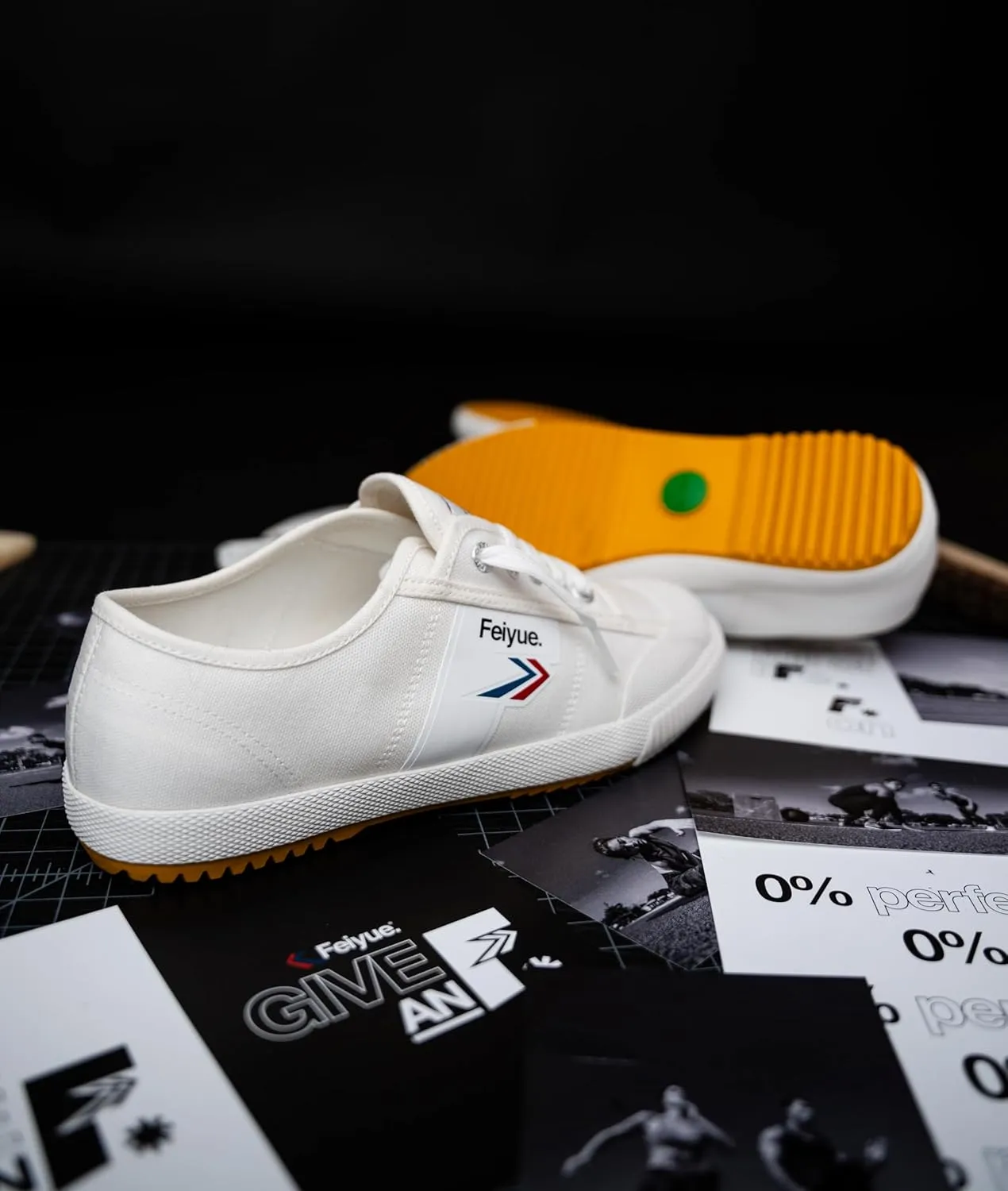 FEIYUE Fe Lo 1920 Vegan Leather or Recycled Canvas Training Shoes, Unisex Low Top Great Sneakers for Martial Arts, Parkour, Lifting, and Great for Every Day Casual Wear