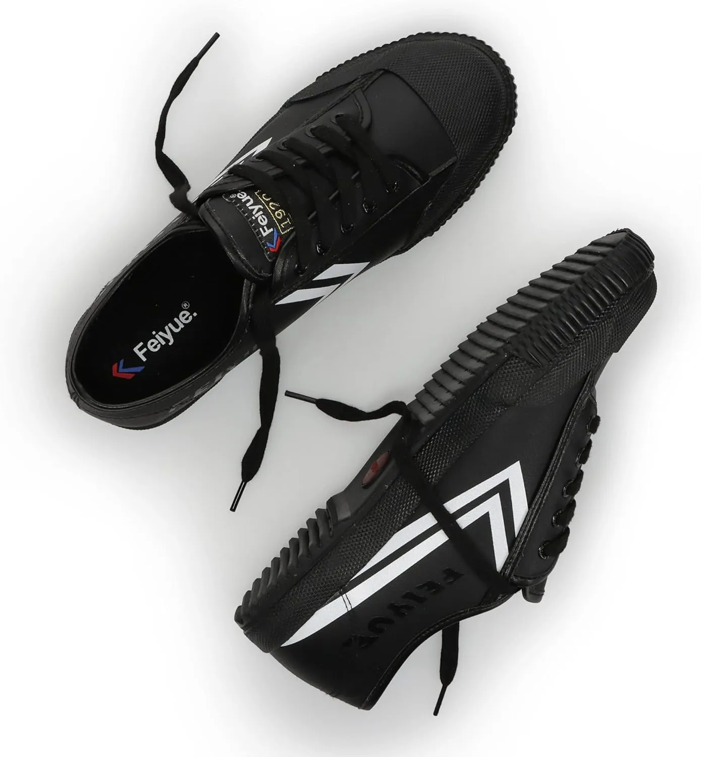 FEIYUE Fe Lo 1920 Vegan Leather or Recycled Canvas Training Shoes, Unisex Low Top Great Sneakers for Martial Arts, Parkour, Lifting, and Great for Every Day Casual Wear