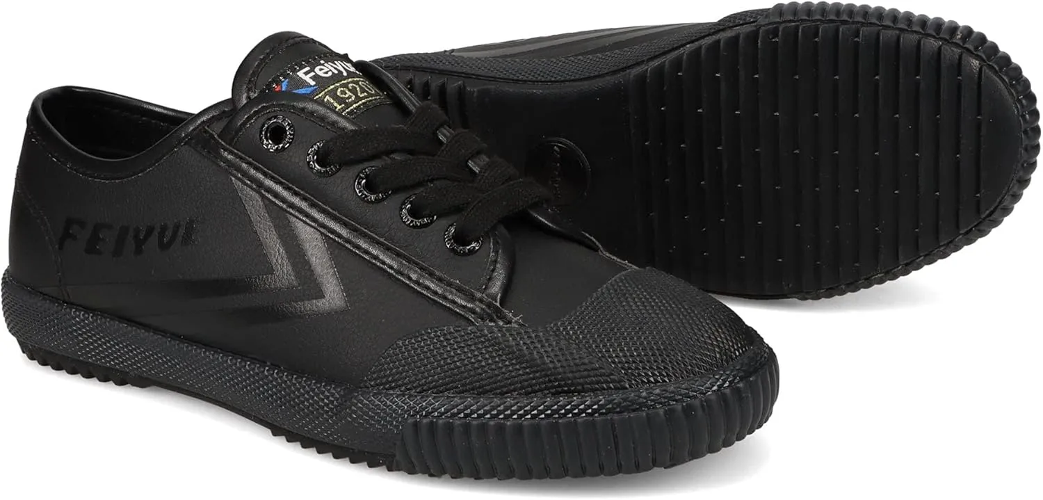 FEIYUE Fe Lo 1920 Vegan Leather or Recycled Canvas Training Shoes, Unisex Low Top Great Sneakers for Martial Arts, Parkour, Lifting, and Great for Every Day Casual Wear