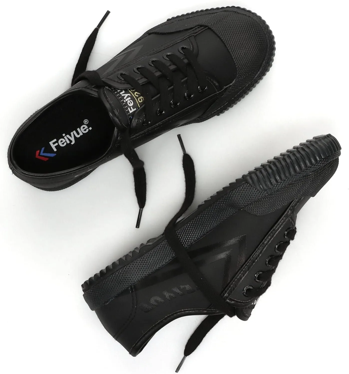 FEIYUE Fe Lo 1920 Vegan Leather or Recycled Canvas Training Shoes, Unisex Low Top Great Sneakers for Martial Arts, Parkour, Lifting, and Great for Every Day Casual Wear