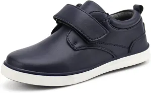 firelli Boys Loafers Hook and Loop School Uniform Dress Shoes Kids Casual Oxford Shoes
