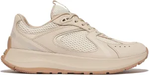 FitFlop Women's F-Mode Flow Suede/Mesh/Leather Flatform Sneakers